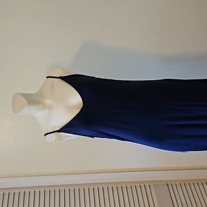 Splendid V neck Navy maxi dress